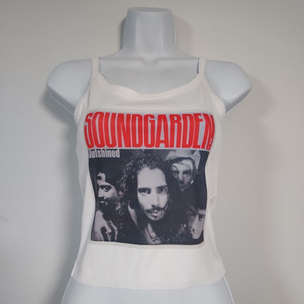 Soundgarden crop top soundgarden shirt chris cornell shirt hand cropped tank